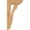 Ekena Millwork Olympic Slat Smooth Bracket w/ Offset Brace, Western Red Cedar, 5 1/2"W x 14"D x 26"H BKT0604X14X26OLY06SWR - alternate 4